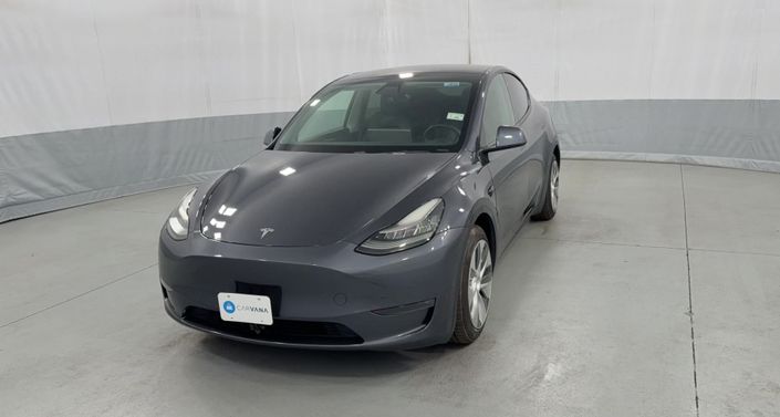 2021 Tesla Model Y Long Range All-Wheel Drive in Midnight Silver Metallic — photo 1