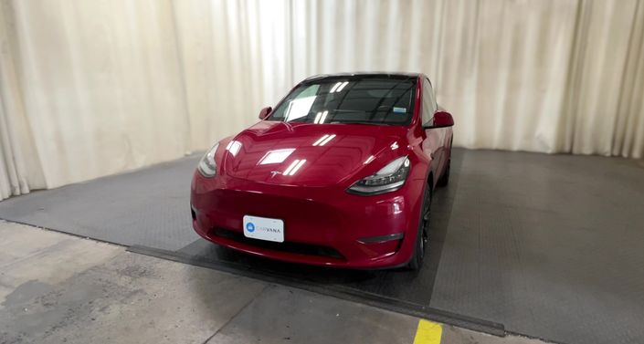 2022 Tesla Model Y Long Range All-Wheel Drive in Red Multi-coat — photo 1