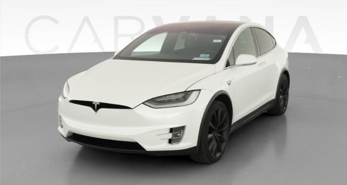 2020 Tesla Model X Long Range in Pearl White Multi-coat — photo 1