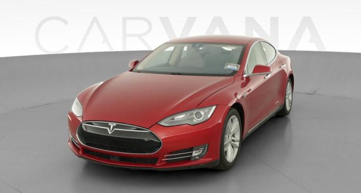 2015 Tesla Model S 85 in Red Multi-coat — photo 1