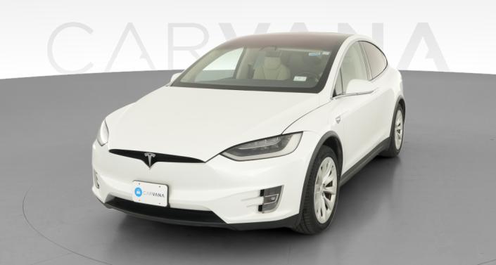 2019 Tesla Model X Long Range in Pearl White Multi-coat — photo 1