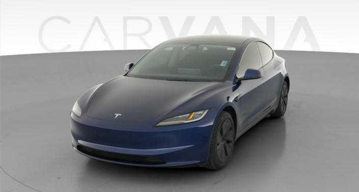 2024 Tesla Model 3 Long Range Rear-Wheel Drive in Deep Blue Metallic — photo 1
