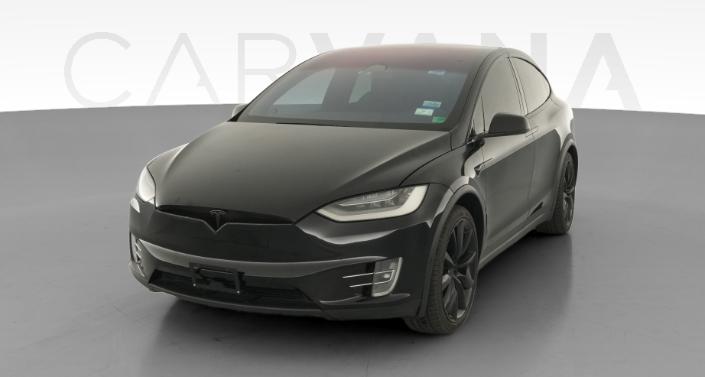 2020 Tesla Model X Long Range Plus in Solid Black — photo 1