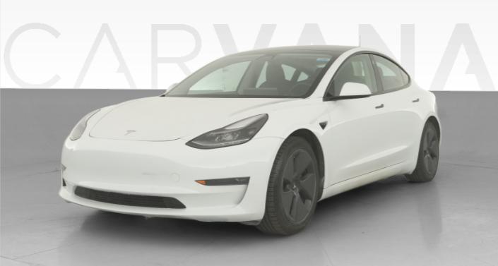 2021 Tesla Model 3 Long Range All-Wheel Drive in Pearl White — photo 1