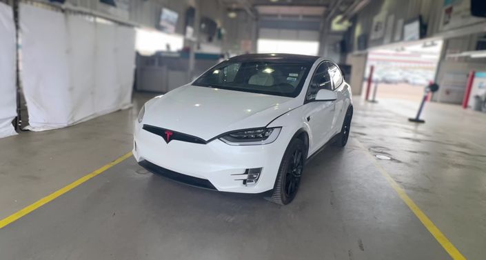 2021 Tesla Model X Performance in Pearl White Multi-coat — photo 1