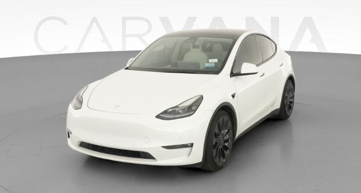 2021 Tesla Model Y Performance All-Wheel Drive in Pearl White — photo 1