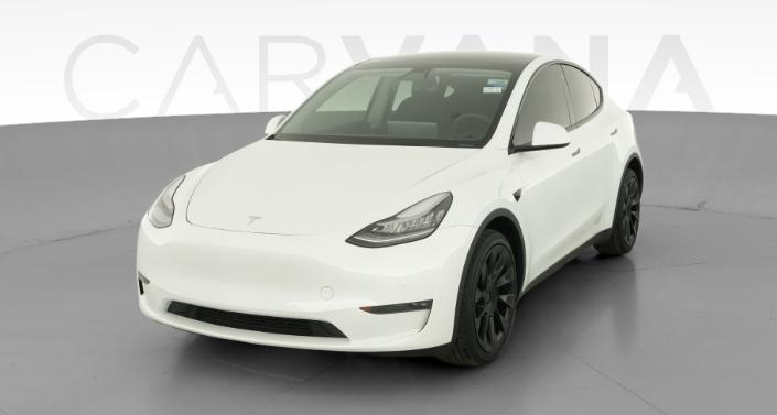 2020 Tesla Model Y Long Range All-Wheel Drive in Pearl White — photo 1
