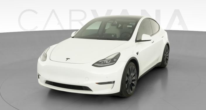 2021 Tesla Model Y Performance All-Wheel Drive in Pearl White — photo 1