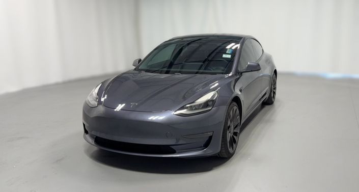 2021 Tesla Model 3 Performance in Midnight Silver Metallic — photo 1