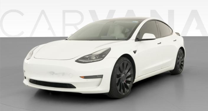 2021 Tesla Model 3 Performance in Pearl White — photo 1