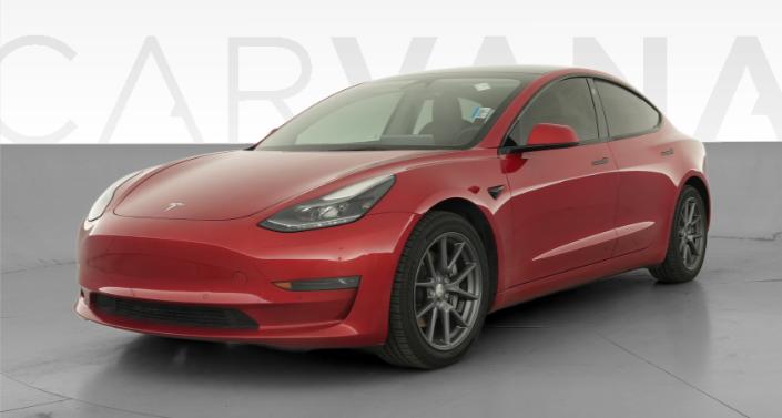 2022 Tesla Model 3 Rear-Wheel Drive in Red Multi-coat — photo 1