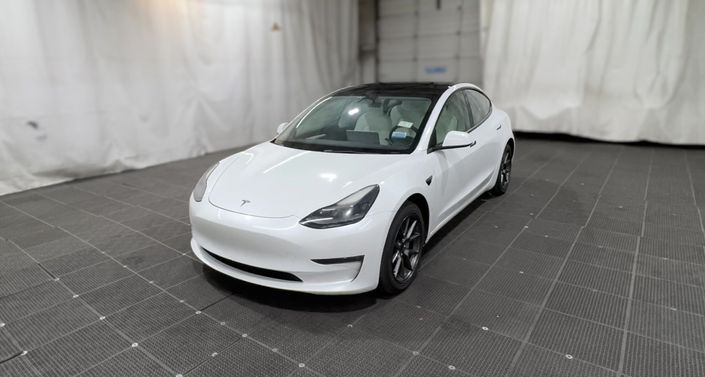2022 Tesla Model 3 Long Range All-Wheel Drive in Pearl White — photo 1