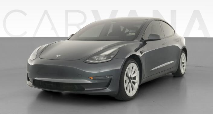 2022 Tesla Model 3 Long Range All-Wheel Drive in Midnight Silver Metallic — photo 1