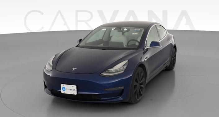 2020 Tesla Model 3 Performance in Deep Blue Metallic — photo 1
