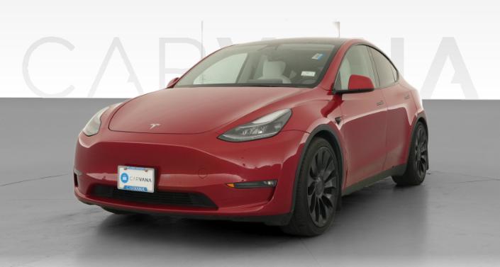 2022 Tesla Model Y Performance All-Wheel Drive in Red Multi-coat — photo 1