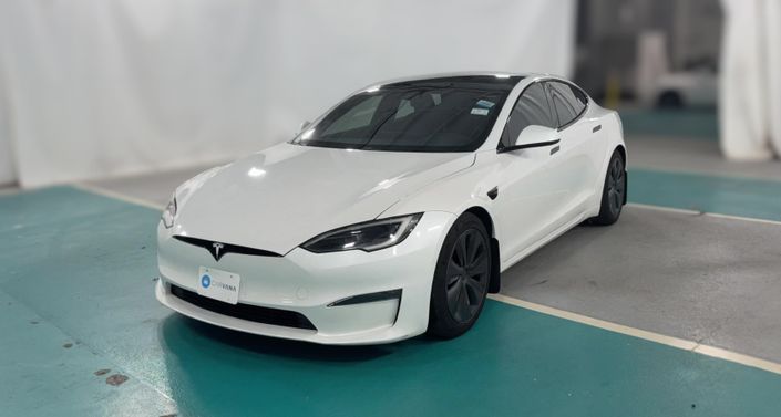 2022 Tesla Model S Long Range in Pearl White Multi-coat — photo 1