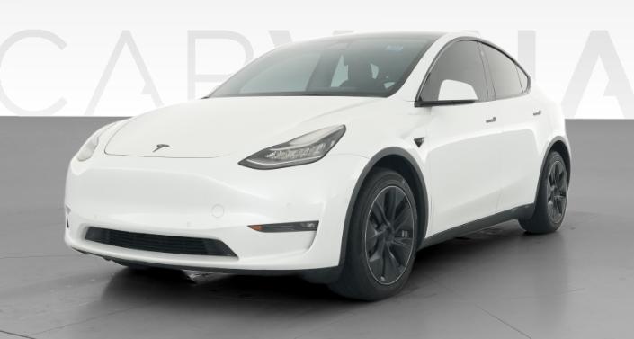 2021 Tesla Model Y Long Range All-Wheel Drive in Pearl White — photo 1