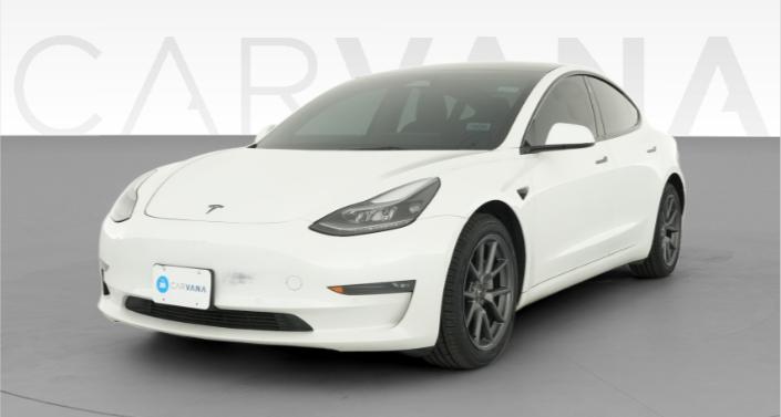 2022 Tesla Model 3 Long Range All-Wheel Drive in Pearl White — photo 1
