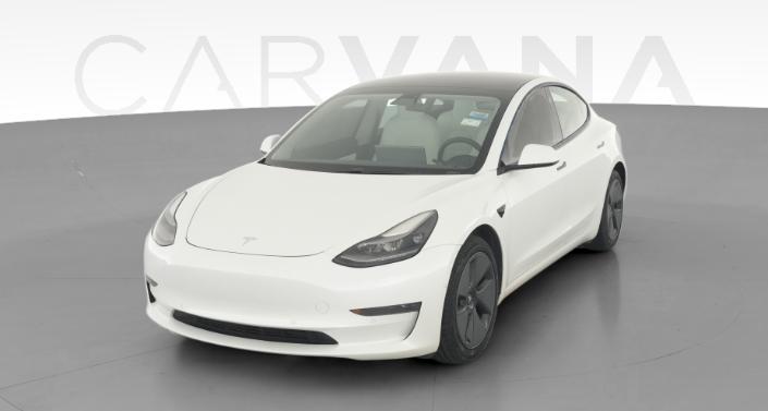 2021 Tesla Model 3 Standard Range Plus in Pearl White — photo 1