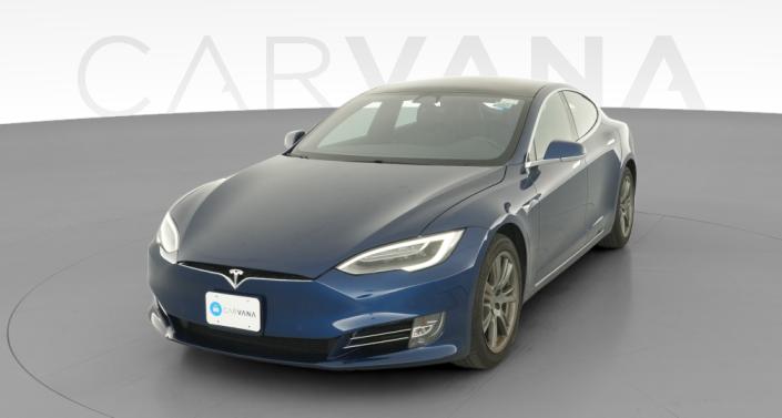 2021 Tesla Model S Long Range Plus in Deep Blue Metallic — photo 1