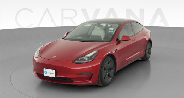 2023 Tesla Model 3 Rear-Wheel Drive in Red Multi-coat — photo 1