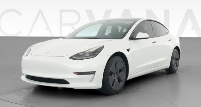 2021 Tesla Model 3 Long Range All-Wheel Drive in Pearl White — photo 1