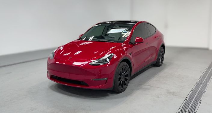 2023 Tesla Model Y Long Range All-Wheel Drive in Red Multi-coat — photo 1