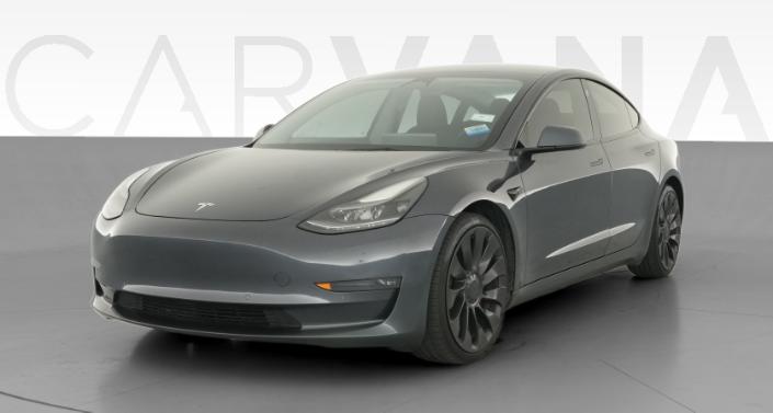 2022 Tesla Model 3 Performance in Midnight Silver Metallic — photo 1
