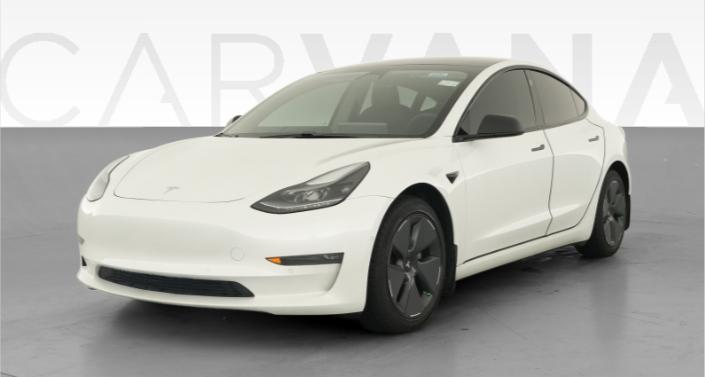 2021 Tesla Model 3 Long Range All-Wheel Drive in Pearl White — photo 1