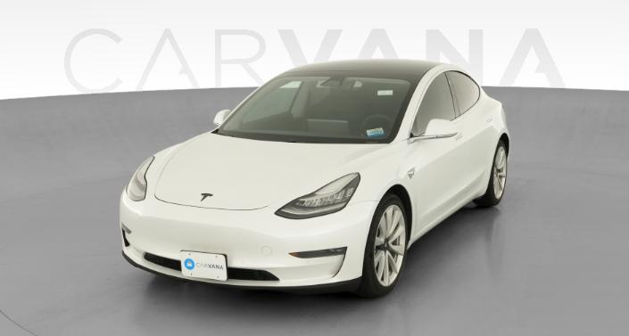 2020 Tesla Model 3 Long Range All-Wheel Drive in Pearl White — photo 1