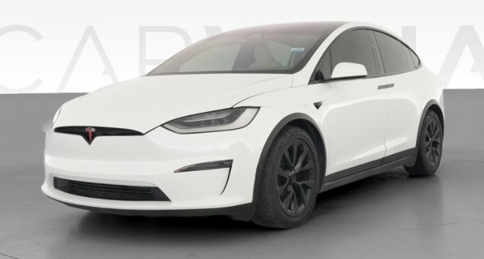 2022 Tesla Model X Long Range in Pearl White Multi-coat — photo 1