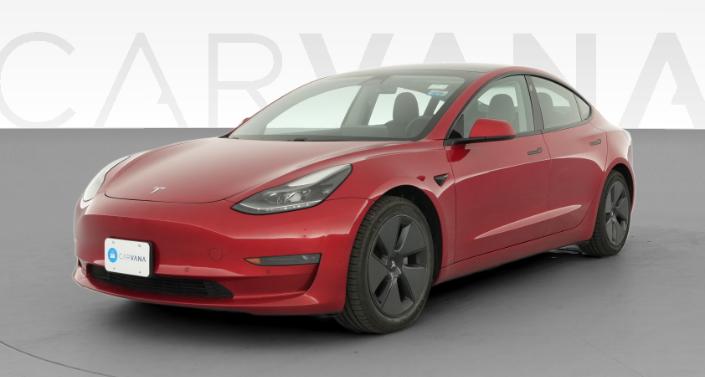 2021 Tesla Model 3 Standard Range Plus in Red Multi-coat — photo 1