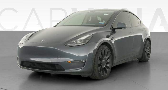 2021 Tesla Model Y Performance All-Wheel Drive in Midnight Silver Metallic — photo 1