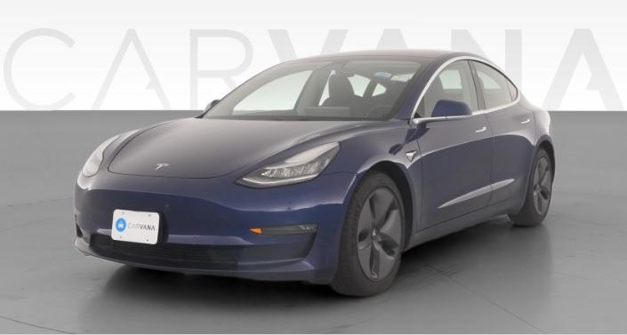 2019 Tesla Model 3 Long Range All-Wheel Drive in Deep Blue Metallic — photo 1