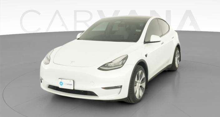2022 Tesla Model Y Long Range All-Wheel Drive in Pearl White — photo 1