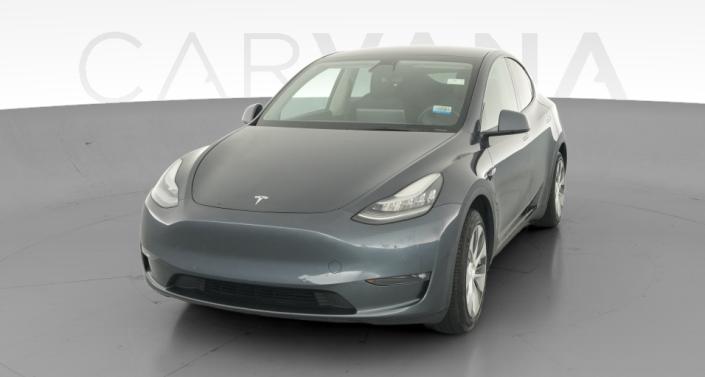 2021 Tesla Model Y Standard Range in Midnight Silver Metallic — photo 1