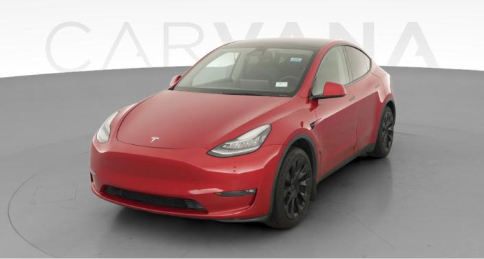 2021 Tesla Model Y Standard Range in Red Multi-coat — photo 1
