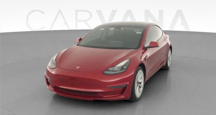 2022 Tesla Model 3 Long Range AWD Red