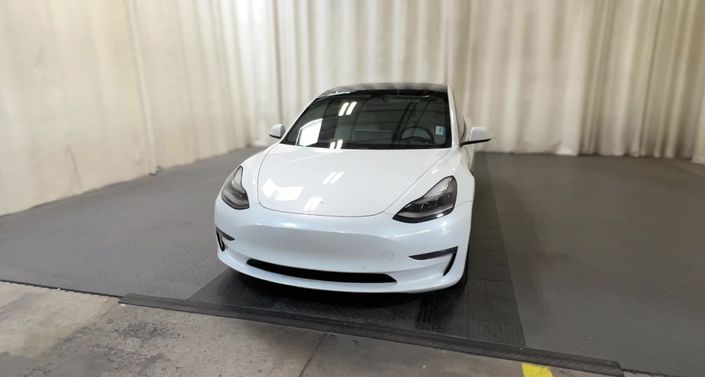 2021 Tesla Model 3 Long Range All-Wheel Drive in Pearl White — photo 1