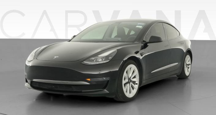 2021 Tesla Model 3 Standard Range Plus in Solid Black — photo 1