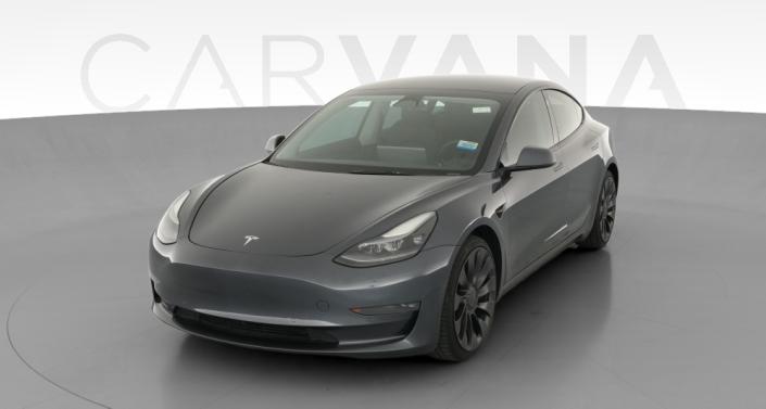 2022 Tesla Model 3 Performance in Midnight Silver Metallic — photo 1