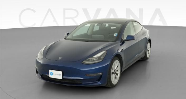 2021 Tesla Model 3 Long Range AWD Blue