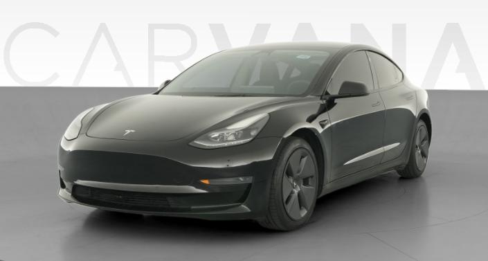 2022 Tesla Model 3 Rear-Wheel Drive in Solid Black — photo 1