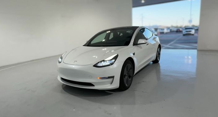 2021 Tesla Model 3 Long Range All-Wheel Drive in Pearl White — photo 1