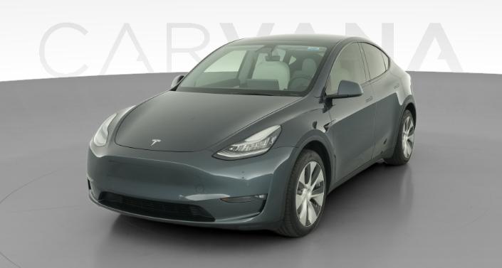 2021 Tesla Model Y Long Range All-Wheel Drive in Midnight Silver Metallic — photo 1