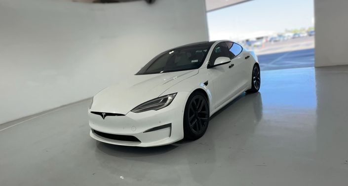 2021 Tesla Model S Long Range in Pearl White Multi-coat — photo 1