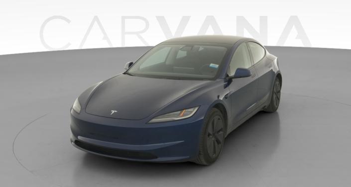 2025 Tesla Model 3 Long Range Rear-Wheel Drive in Deep Blue Metallic — photo 1