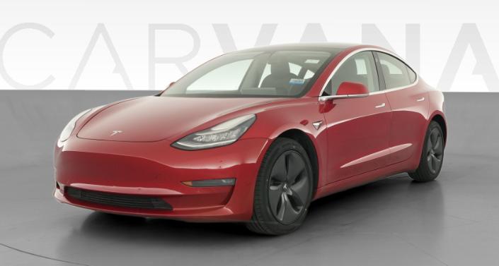 2020 Tesla Model 3 Long Range All-Wheel Drive in Red Multi-coat — photo 1
