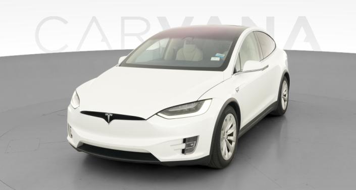 2019 Tesla Model X Long Range in Pearl White Multi-coat — photo 1