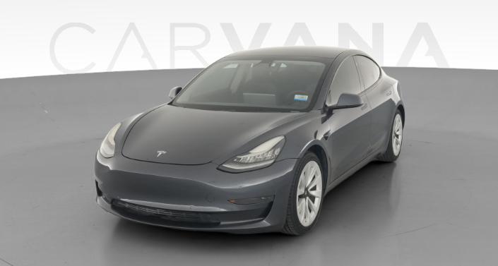 2021 Tesla Model 3 Standard Range Plus in Midnight Silver Metallic — photo 1